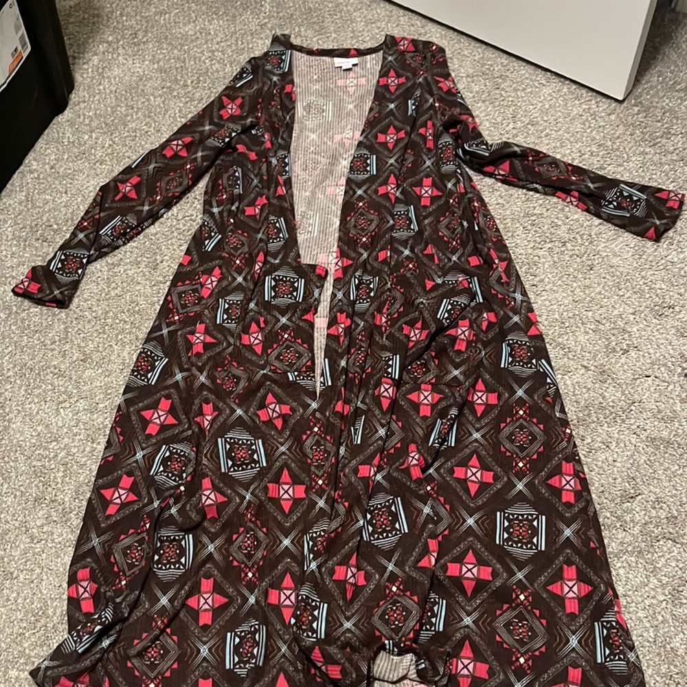 Lula roe size large long cardigan